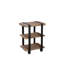 Table de bout en bois récupéré à 2 tablettes Modesto
