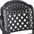 Patio Furniture - 5 Cast Aluminum With Cushions, Black Finish, Stackable, Round Table, Comfortable Chair Option Outdoor (5) Cushions Black, Rust Resistance, Seats 4, , Setup-1249107842