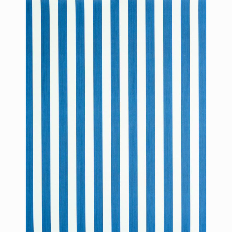 Edwin Stripe Medium Wallpaper, Navy