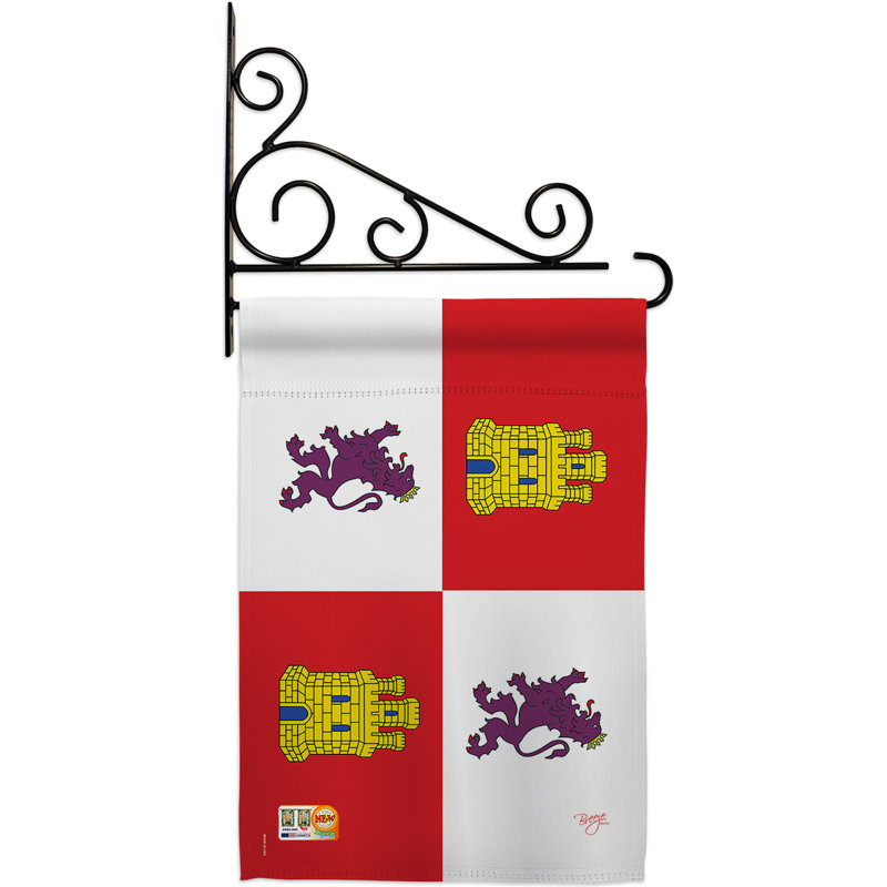 Double Sided 18.5'' H x 13'' W Polyester Flag Set