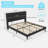 Alti 44.8'' Velvet Upholstered Tufted Bed Frame with Charging Station-150583310-150583409