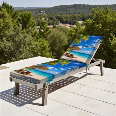  Coussin de patio pour l'extérieur 3 po Paradise Tropical Beach
