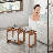 Tranquillo 29 Inch Teak Shower Bench Chair – Waterproof Shower Bench - Adjustable Length 29 Inches Shower Stool Bench Chair Waterproof with Storage Shelf-388909681