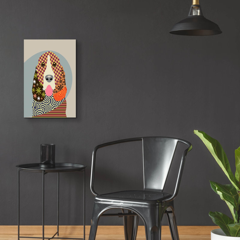 «Basset Hound Dog» par Lanre Adefioyue, H 24 po x l 16 po x P 0,2 po