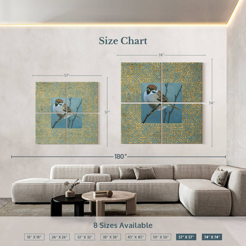 Brampt The Sparrow, 57" H x 57" W