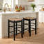 Tabouret en bois massif-69426640-69426635