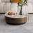Round Faux Marble Coffee Table