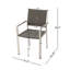 Chaises d'extérieur grises avec cadres en aluminium -, Weather, Modern for Patio