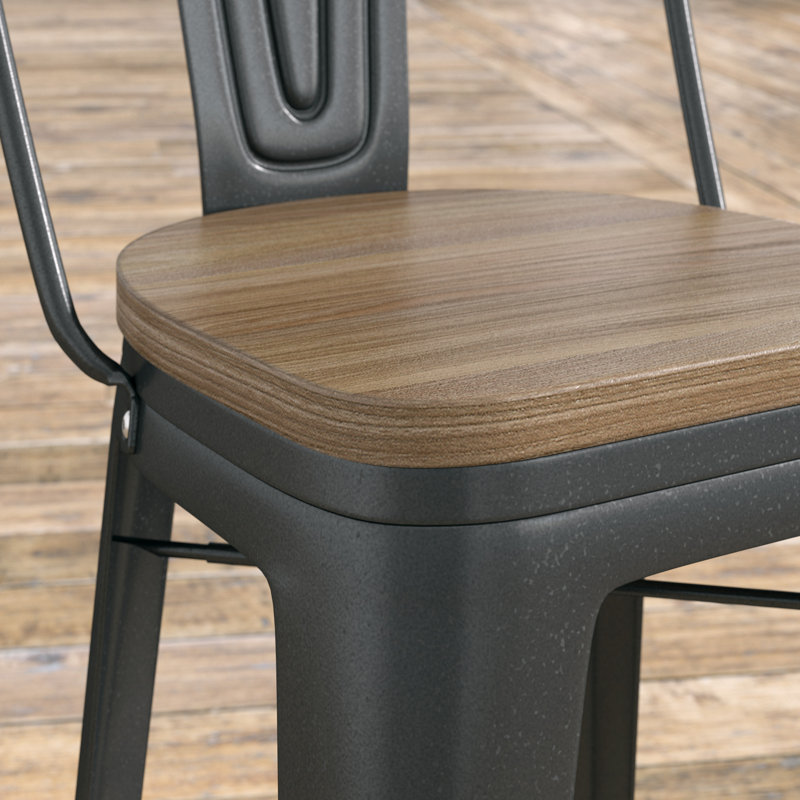 Tabouret de bar Promenade, Noir
