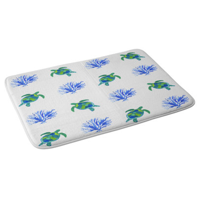 Tapis pour salle de bain laura trevey sea turtles
