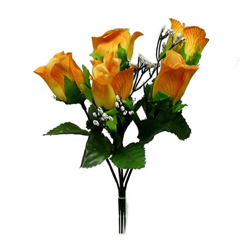 Douille de roses m. p, Sauge, H 15 po x l 15 po x P 3 po
