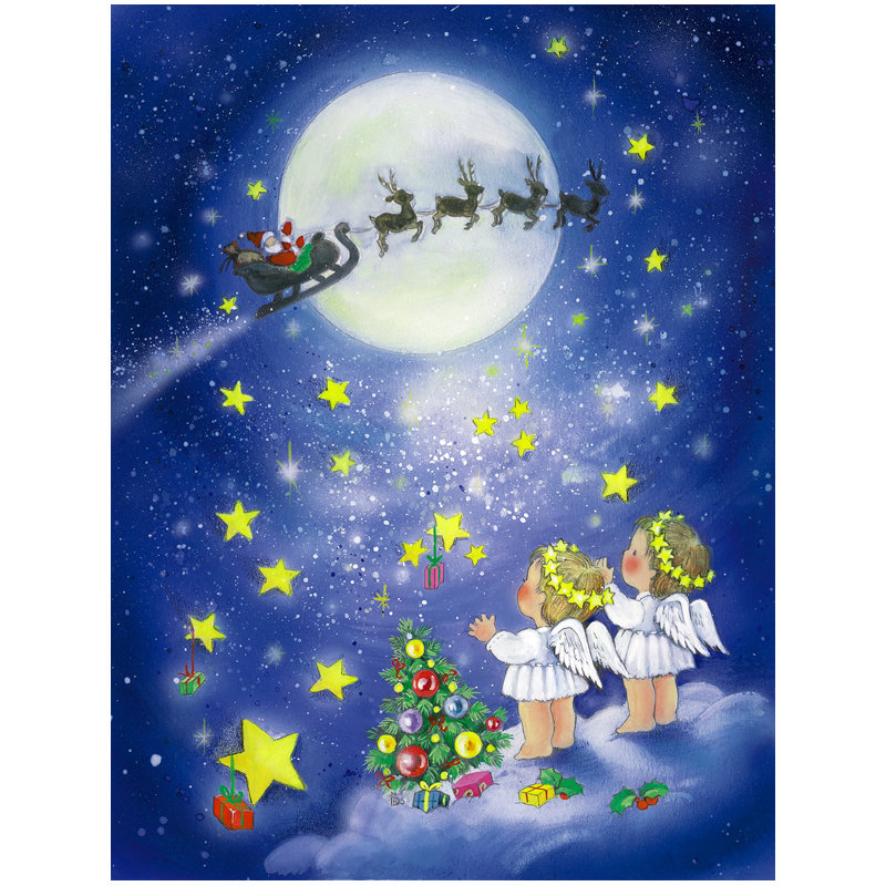 Beate Double Sided Polyester Christmas Garden Flag, 28" H x 40" W