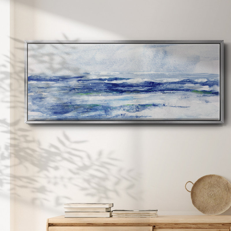 Soft Ocean Waters II- Framed Canvas