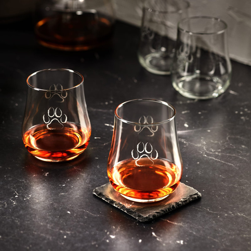 Verres tout usage Modern Pet Libbey Posh Paw, 17 onces, ensemble de 4