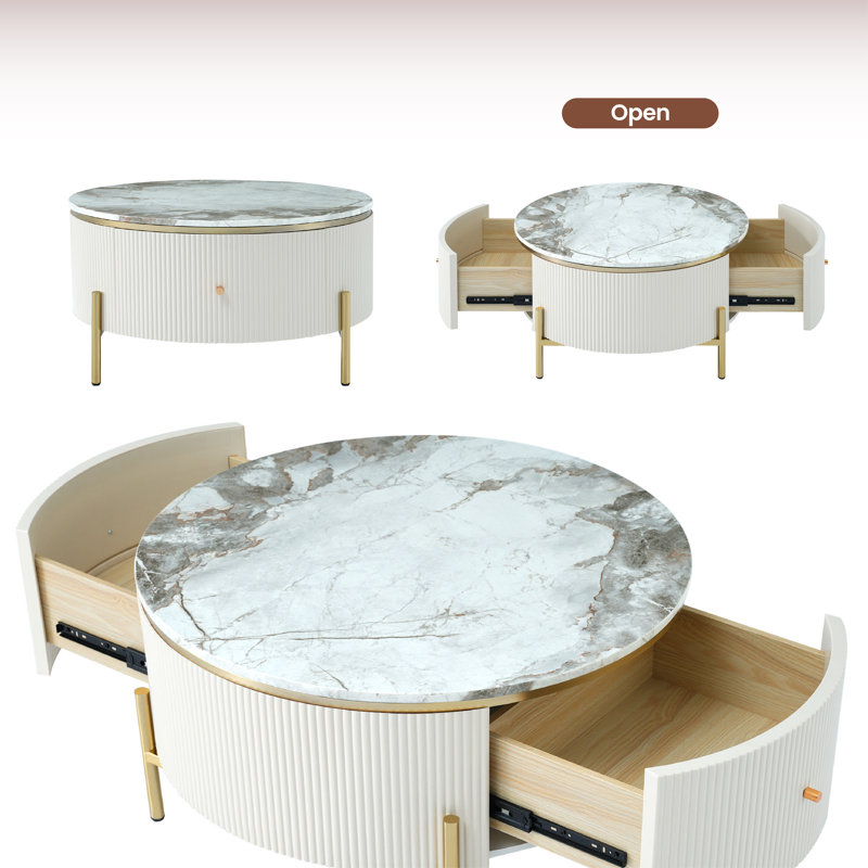 Table basse Samion, Blanc