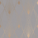 Geometric Metallic Wallpaper Double Roll