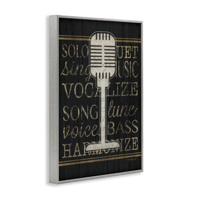 «Microphone Music Motif», estampe numérique, design par Jennifer Pugh