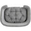 Structure de lit pour chien surélevée en velours côtelé gris avec pieds en bois d'hévéa pour petits chiens 11 à 25 lb Confortable et élégant, lit facile à installer, canapé, pieds, gris, confortable 11 lb, rapide