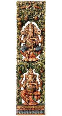 Panneau du temple Shri Ganesha