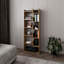 Bibliothèque Magnolia, bureau, Macadamia / noir