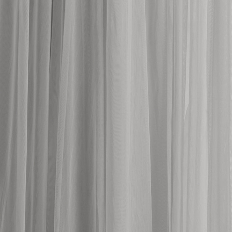 Panneau de rideau simple diaphane avec passe-tringle Whisper, l 54 po x L 108 po, Gris