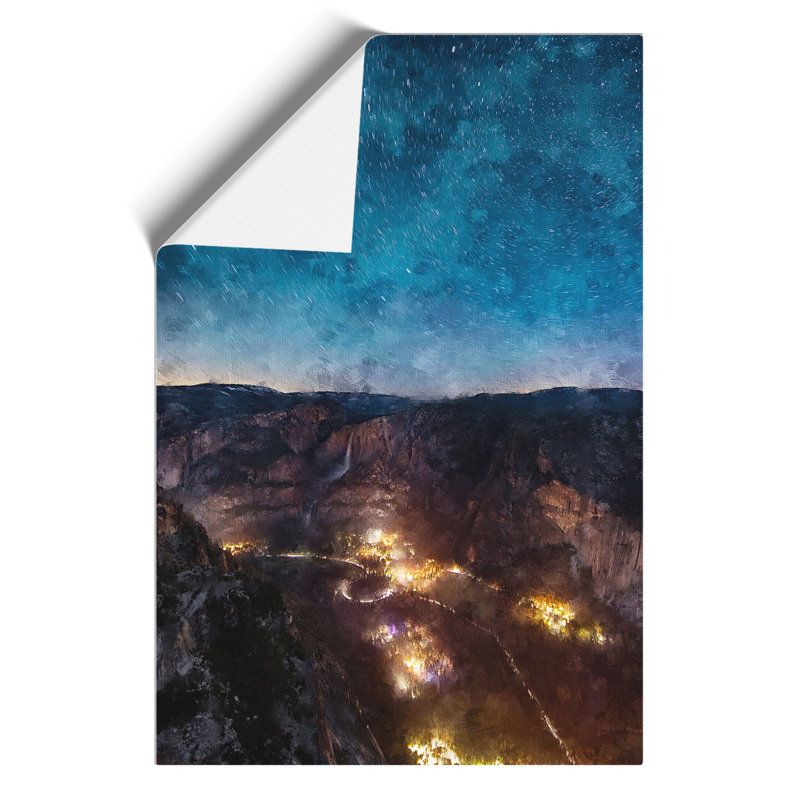 Yosemite National Park Painting - Frameless Print, 59cm H x 42cm W x 0.1cm D