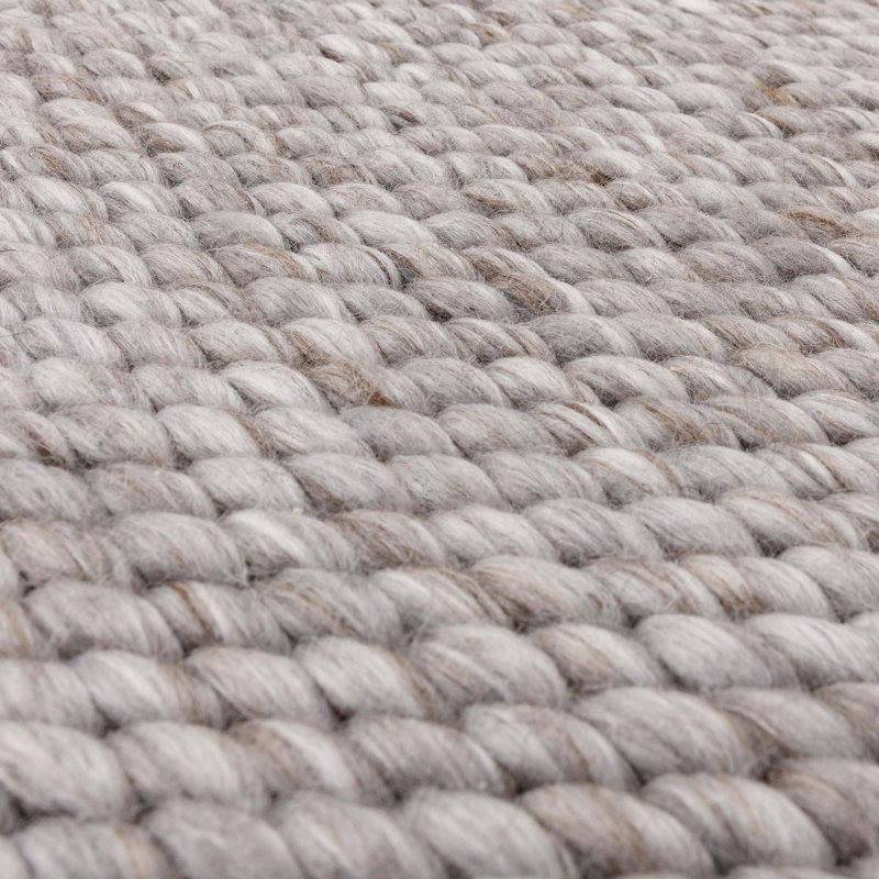 Saidah Solid Colour Hand Woven Area Rug, Rectangle 200 x 300 cm