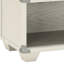 Grey Nightstand Featuring Smooth Metal Glide Drawer With Bearing And Frame