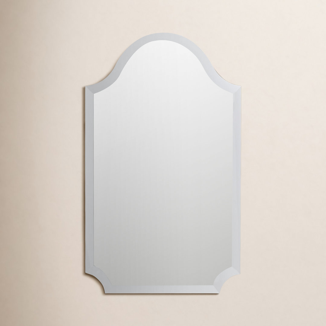 Morlan Tall Arched Scalloped Frameless Wall Mirror Birch Lane™ 