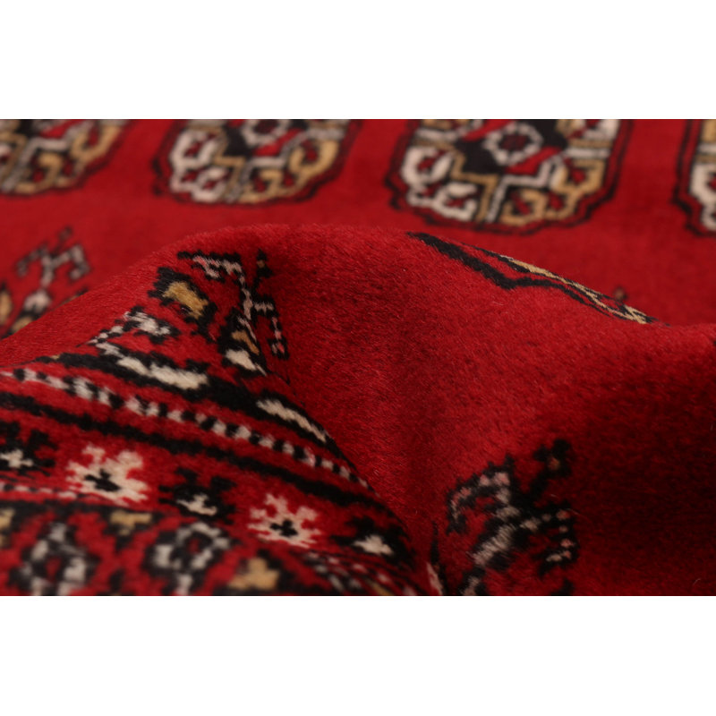 Finest Peshawar Bokhara Red Rug 7'1" x 10'0"
