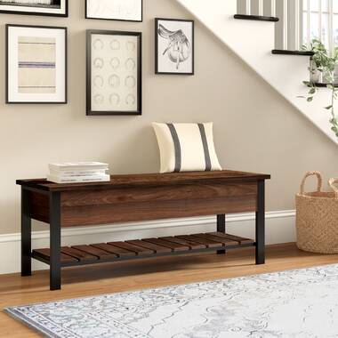 Union Rustic Tindal Wood Storage Bench with Coat Hook Set Hall Tree &  Reviews - Wayfair Canada