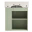 Meuble-lavabo flottant moderne de 21,6 po avec lavabo en céramique - parfait pour les petites salles de bain, rangement à droite-107087953