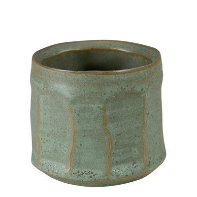 Cache pot olive en céramique