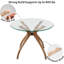 Base de table courbée moderne Mid Century