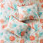 Édredon grand 7 pièces Coral - coton avec coussins décoratifs brodés, taille de literie froissée, coraux et coquilles imprimés, facile à nettoyer, rembourrage-131248291