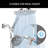 Dual Handheld Shower Head Combo, 8 Inch Rainfall Shower Head And 10 Modes High Pressure Hand Held Showerhead-124599046