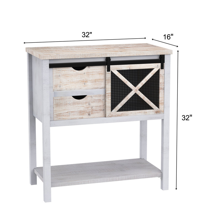 Console en bois massif de 32 po Gaidouras