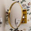 Armoire à pharmacie ronde avec cadre en métal 31,5 pouces avec miroir et étagères réglables Miroir mural noir avec rangement pour salle de bain, noir mat-106342883