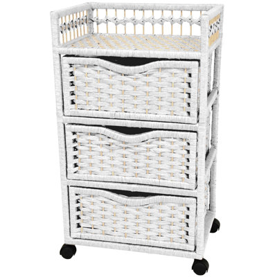 Commode de rangement à 3 tiroirs Isabela