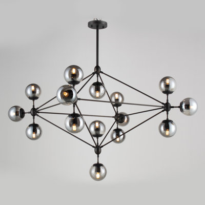 Corunna 15 - Light Dimmable Geometric Chandelier