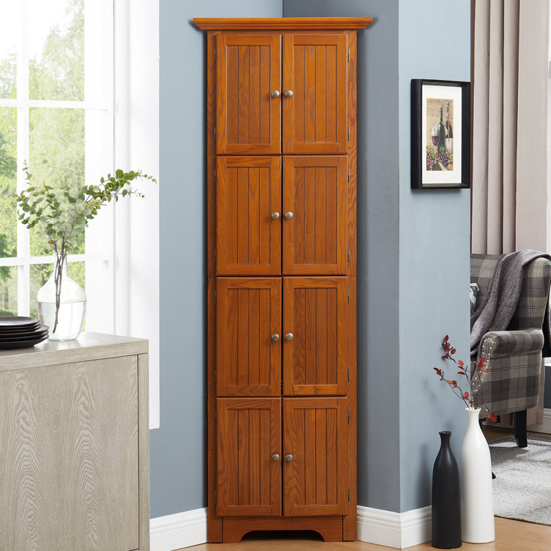 Armoire de rangement 8 portes en chêne pour la maison - Maximisez votre espace
