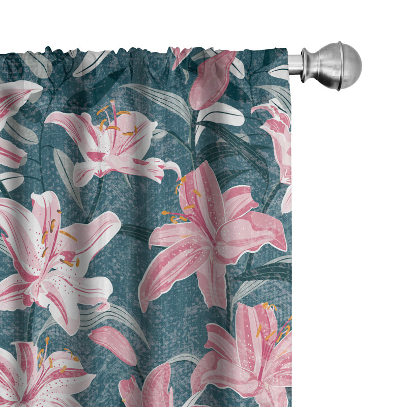 Semi Sheer Curtain Pair, 28" W x 63" L