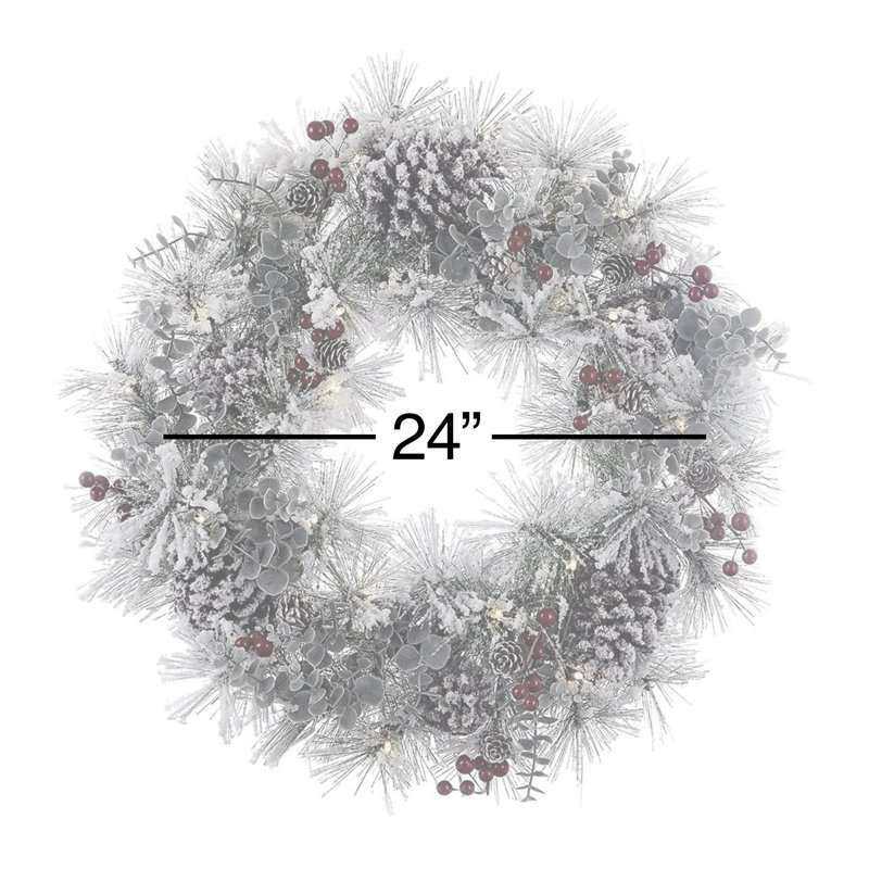 Lighted 24'' Wreath