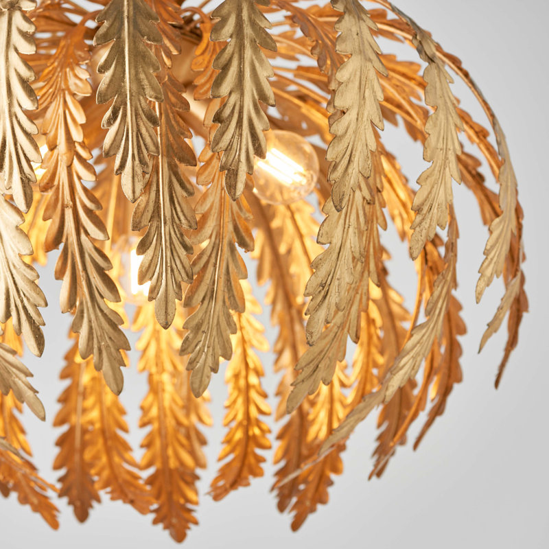 Jalynn 3 - Light Unique/Statement Pendant, Gold