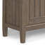 Armoire de rangement basse en bois massif l 32 po à 2 tablettes avec tablettes réglables