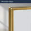 Miroir de salle de bain rectangulaire en métal or Spectrum Everly Quinn - 30 po x 24 po-256135330