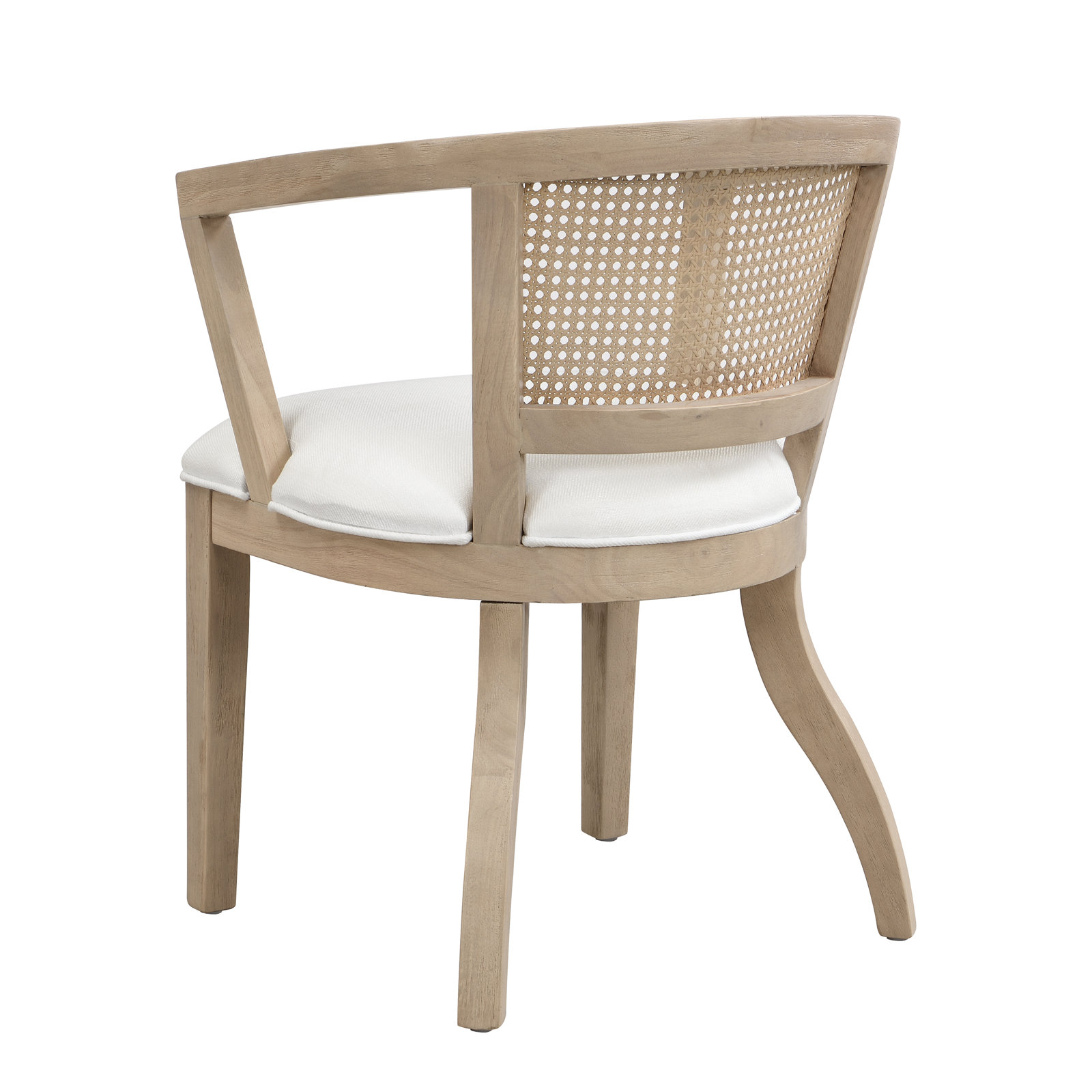 Ashia Dining Armchair, Cream/Light Ash