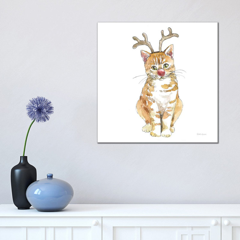 Christmas Kitties III Square by Beth Grove - Wrapped Canvas Print, 45.72 cm H x 45.72 cm W x 1.91 cm D