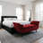 Red Velvet 48.8" Tufted Storage Ottoman Bench, Multi-Purpose Upholstered Seat for Bedroom & Entryway-1614181520
