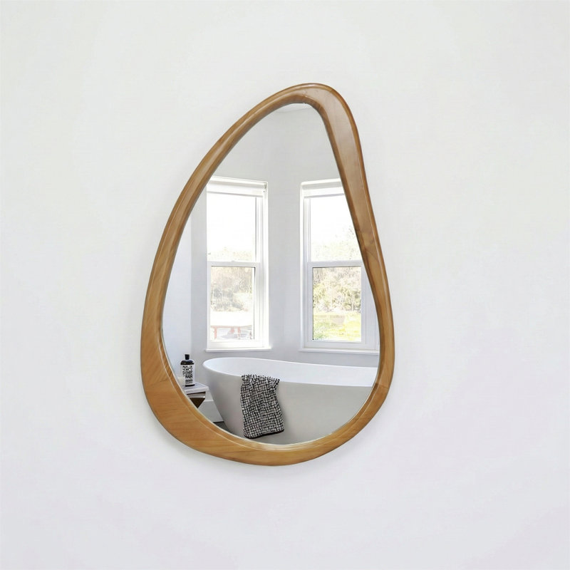 29,92 po. X 20,08 po. Miroir mural irrégulier en forme de goutte d'eau